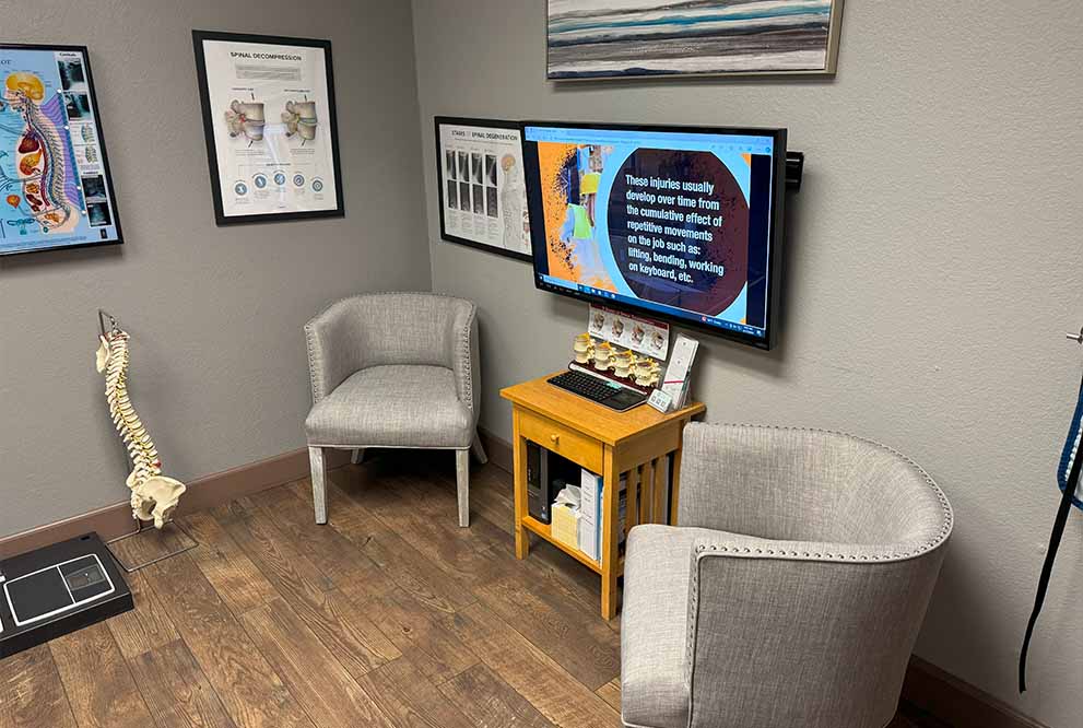 Canyon Chiropractic's waiting area